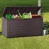 VOUNOT Outdoor Garden Storage Box, Brown 280L.