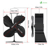 VOUNOT 4 Blade Log Burner Fan Stove Fan for Wood Burning, Eco Heat Powered Fireplace Fan - VOUNOTUK