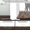 VOUNOT Polytunnel Greenhouse Gardening Walk In Grow House with Roll-up Side Walls,  3x2x2m 6m², White - VOUNOTUK