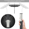 VOUNOT Garden Parasol, Tilt Balcony Umbrella, Sun Shade for Outdoor, Garden, Balcony, Patio, Beach, 2 x 1.25m, with Cover,Grey.