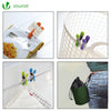 VOUNOT 40pcs Stainless Steel Clothes Pegs for Washing Line with Peg Bag.