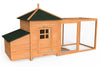 VOUNOT Chicken Coop and Run, Wooden Hen House with Nest Box 190 x 100 x 55cm.