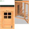 VOUNOT Chicken Coop and Run, Wooden Hen House with Nest Box 190 x 100 x 55cm.