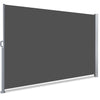 VOUNOT 1.6 x 3 m Side Awning Retractable, Privacy Screen for Patio, Garden, Balcony, Terrace, Grey.