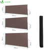 VOUNOT 1.4 x 3 m Side Awning Retractable, Privacy Screen for Patio, Garden, Balcony, Terrace, Brown.