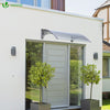 VOUNOT 100x80cm Front Door Canopy Porch Outdoor Awning, Rain Shelter, Grey.