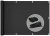 VOUNOT Balcony Privacy Screen, HDPE Balcony Cover, 90x500cm Black.