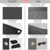 VOUNOT Balcony Privacy Screen, HDPE Balcony Cover, 90x600cm Black.
