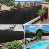 VOUNOT Balcony Privacy Screen, HDPE Balcony Cover, 90x500cm Black.