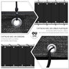 VOUNOT Balcony Privacy Screen, HDPE Balcony Cover, 90x600cm Black.