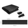VOUNOT Balcony Privacy Screen, HDPE Balcony Cover, 90x500cm Black.
