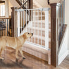 VOUNOT Stair Gates for Baby, Pressure Fit Safety Gate, Auto Close, White, 76-84 cm.